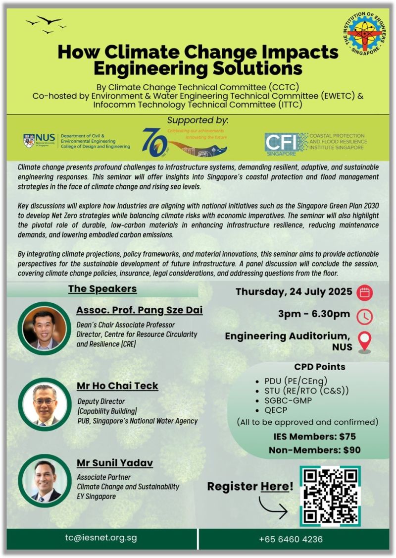 how climate change impacts engineering solutions seminar