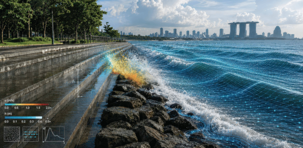 Experimental and numerical study on wave overtopping limits and structural damage